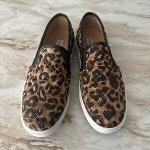 Steve Madden Animal Print Slip-On Sneakers